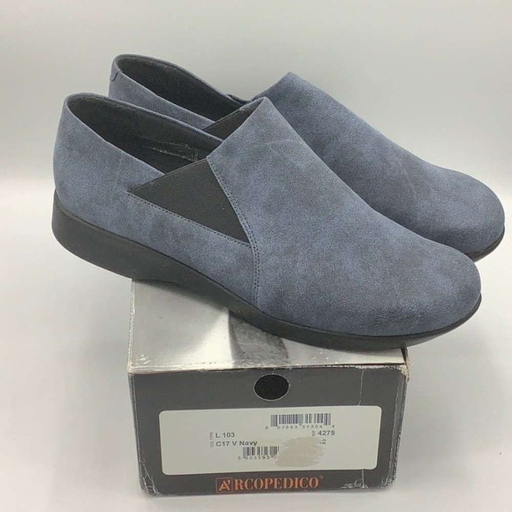 ARCOPEDICO Navy blue Lytech L103 slip on Loafers - Picture 12 of 16